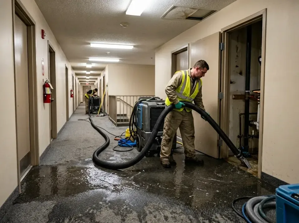 multi-unit-apartment-hallway-f-005 — frequently asked questions, Emergency Burst Pipe Water Extraction & Removal in Hopewell…